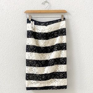 The Limited Stripe Pencil Skirt